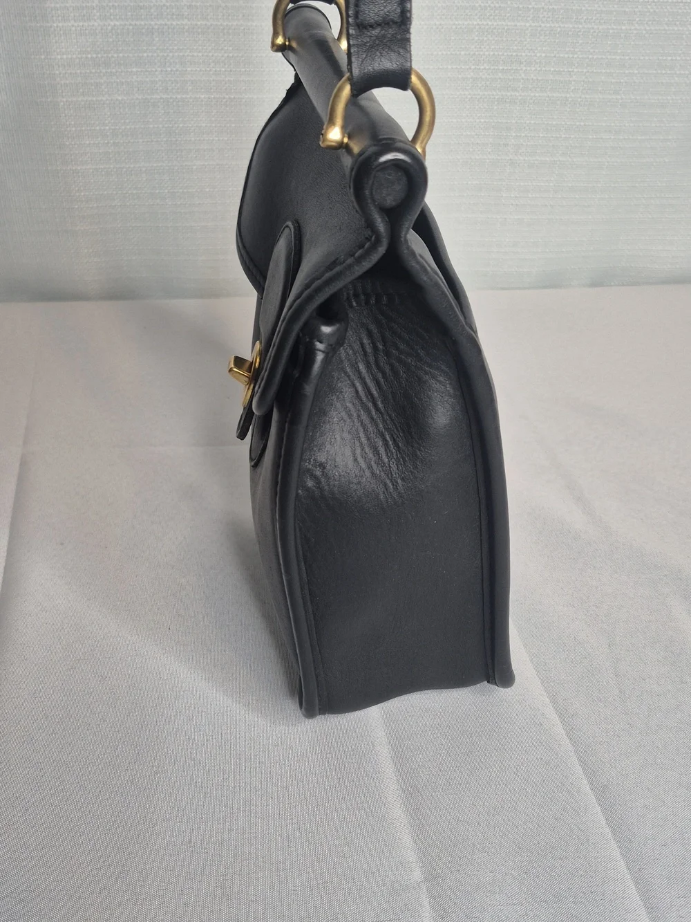 Coach Vintage Murphy Classic Black Leather Crossbody Bag